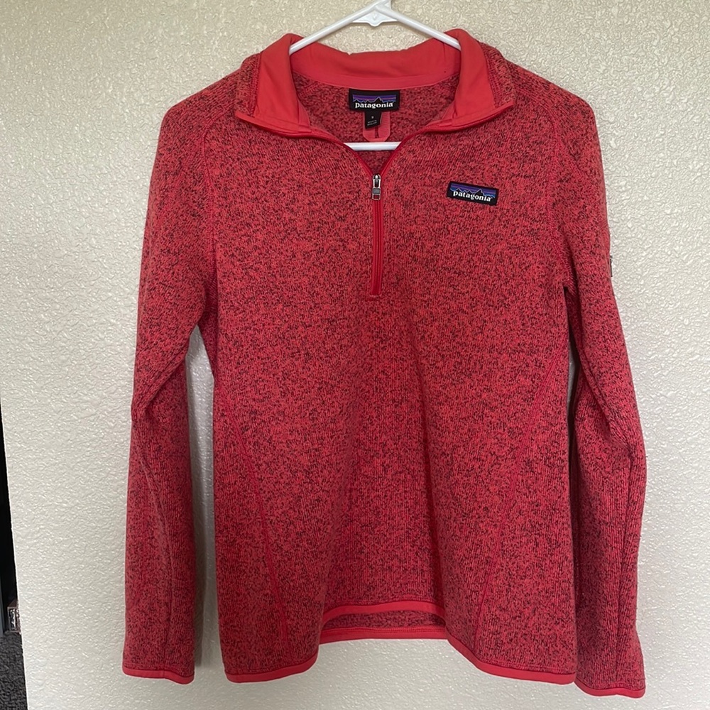 Patagonia 1/4 zip - ginger berry.